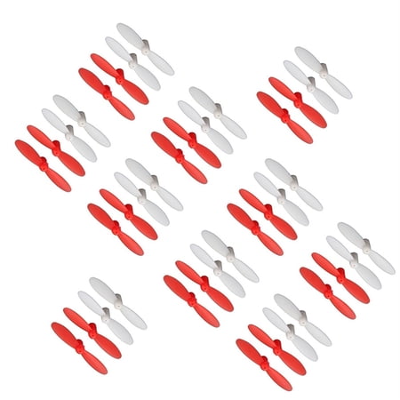 HobbyFlip Propellers Blades Props Propeller Blade Prop Set Red H111-05 Compatible with Skeye Nano Drone 10 Pack