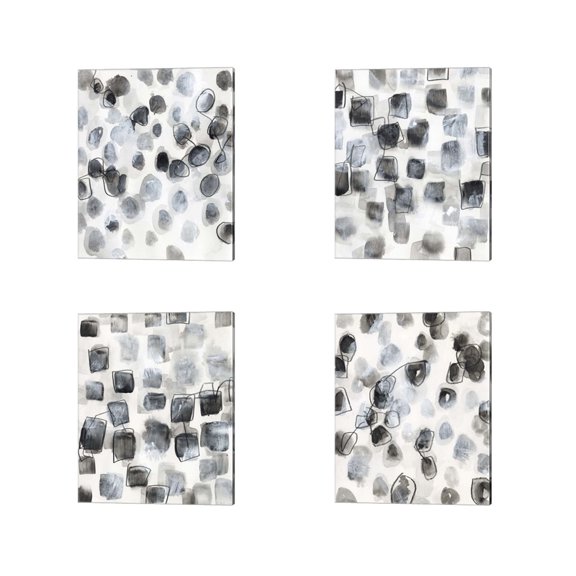 Great Art Now Encompass by June Erica Vess 4 Piece Canvas Art Set Each 12"W x 15"H