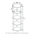 thumbnail image 5 of Furinno Shelves 11.6 W X 11.6 D X 57.7 H 5-Shelf Freestanding Shelves, Gray and Black, 5 of 10