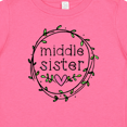 thumbnail image 4 of Inktastic Middle Sister Leaves, Circle, Heart Girls Baby T-Shirt, 4 of 5