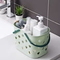 thumbnail image 2 of Plastic Storage Baskets with Handles,Portable Shower Caddy Tote Plastic Storage Basket Box Organizer Bin for Bathroom, Pantry, Kitchen, College Dorm, Garage, 2 of 7