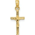 thumbnail image 4 of 10K Mini Crucifix Charm Yellow Gold Material Captivating Handcrafted Breathtaking Inspired by artistry and crafted with passion, 4 of 4