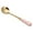 C.C, variant on Stainless Steel Coffee Stirring Spoon with Ceramic Handle,Golden Flower Design,Elegant and Comfortable for Coffee Shops, Bars, Restaurants Rose, Cosmos, Heart-Shaped Options Available C