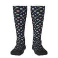 thumbnail image 2 of Picia Women Crew Soft Moisture-wicking Socks Fast Food Pattern Design Cotton Socks, One Size fit All, 2 of 9