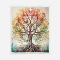 thumbnail image 5 of Tree of Life Throw Blanket for Women Girls,Butterfly Tree of Life Cozy Fleece Sherpa Blanket Retro Boho Butterfly Blanket for Bed Couch Tree of Life16 Queen, 5 of 7
