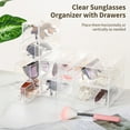 thumbnail image 3 of 3 PCS 4-Tier Acrylic Sunglasses Organizer with 4 Drawers - Stackable Glasses Storage Box, Eyewear Display Case for Men & Women, 3 of 6