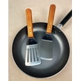 thumbnail image 2 of GIXUSIL 2 Pcs Metal Spatula for Cast Iron Skillet,Stainless Steel Grill Spatula Slotted Spatula Turner Fish Spatula with Wood Handle, Flat Top Grill Spatula, Griddle Metal Spatulas for Cooking BBQ, 2 of 7