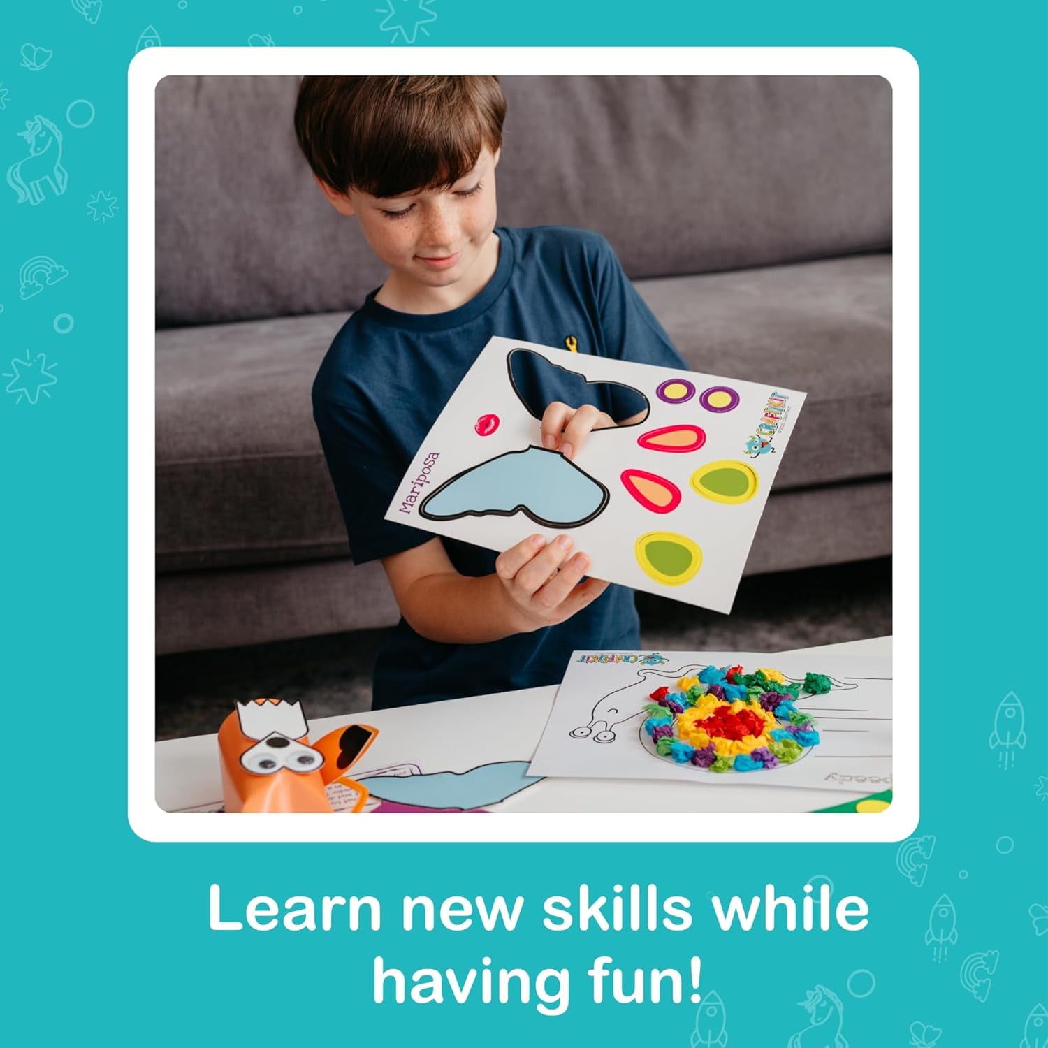 Craftikit Animal Arts and Crafts Kit for Ages 4-10