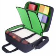 thumbnail image 1 of USA Gear XL Magic The Gathering MTG Deck Box Bag Travel Case - Large MTG Card Storage Bag with Padded Shoulder Strap, Customizable Interior, Weather Resistant - Fits Deck Boxes & Sleeved Cards - Green, 1 of 5
