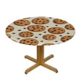 thumbnail image 3 of HAOXIT with Chocolate Chips Round Table Cloth , Washable Tablecloth Water Resistance Table Cover for Dining Banquet Decoration 31-35, 3 of 8