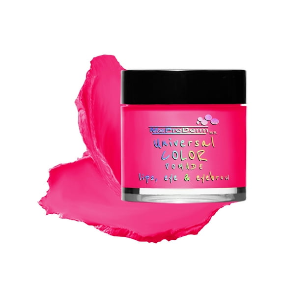 Universal Color Pomade 89 Neón Pinky Maproderm. Aplicarlo como sombra, delineador para ojos, cejas, labial y rubor
