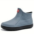thumbnail image 6 of Men's Ankle Deck Boots Waterproof Slip On Fishing Rain Boots Comfortable Non Slip Rubber Garden Shoes, 6 of 7