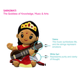thumbnail image 2 of MODI TOYS Saraswati Devi - Peluche Chantante de Mantra Moyenne de 10 Pouces, 2 of 2