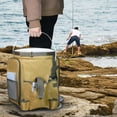 thumbnail image 3 of Labymos Fishing Bucket Organizer With Multiple Pockets Adjustable Strap Outdoor Tackle Bag Camping Bucket Tool, 3 of 8