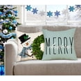 thumbnail image 3 of Red Christmas Pillow Covers 18x18 Set of 4 Farmhouse Christmas Decorations Snowman Wreath Santa Claus Tree Merry Christmas Holly Jolly Winter Holiday Decor Throw Cushion Case for Home Couch S22C17, 3 of 6