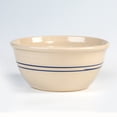 thumbnail image 4 of Martinez Pottery Heritage Blue Stripe Stoneware Mixing Bowls USA Made Set of 4, 4 of 7