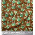 thumbnail image 1 of Soimoi Cotton Cambric Fabric Floral & Cactus Tree Print Fabric by The Yard 56 Inch Wide, 1 of 1
