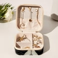thumbnail image 6 of Raccoon Travel Portable Square Jewelry Box Earring Necklace Bracelet Holder Display Case Organizer Box, Decorative Jewelry Stand Storage Box, 6 of 6