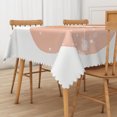 thumbnail image 6 of Duangreer Boho Abstact Rectangle Tablecloth, Orange Irregular Graphic Print, Washable Table Cover with Waterproof Wrinkle Resistant for Restaurant Picnic Indoor Outdoor, 60 x 84 Inch, 6 of 6