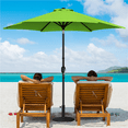 thumbnail image 3 of Renwick 9 Ft Outdoor Patio Umbrella with Push Button Tilt and Crank, Grass Green, 3 of 9