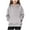 Gray, variant on Piuwrlz Long Sleeve Hoodies for Kids Girls Boys Hood Sweatshirts Pocket Round Neck Hoodie Black Size 11 Years