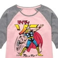 thumbnail image 3 of Marvel Thor - Katakana - Toddler and Youth Girls Shirt Tail Raglan, 3 of 5