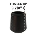 thumbnail image 6 of Super Sliders Non-Slip Rubber Furniture Leg Tips 7/8 inch, 4 Pack, Black, 6 of 8