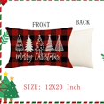 thumbnail image 2 of Christmas Pillow Covers 12x20 Inch Green Christmas Trees Forest White Throw Pillows Pillow Covers Winter Xmas Winter Holiday Decorative Pillow Covers Cushion Cases for Sofa Couch, 2 of 6