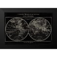 thumbnail image 2 of Schlabach, Sue 14x11 Black Modern Framed Museum Art Print Titled - Map of the World Black, 2 of 5