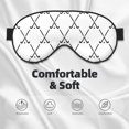Sleep Mask Hockey Stick black Light Blocking Eye Masks for Sleep with Adjustable Strap