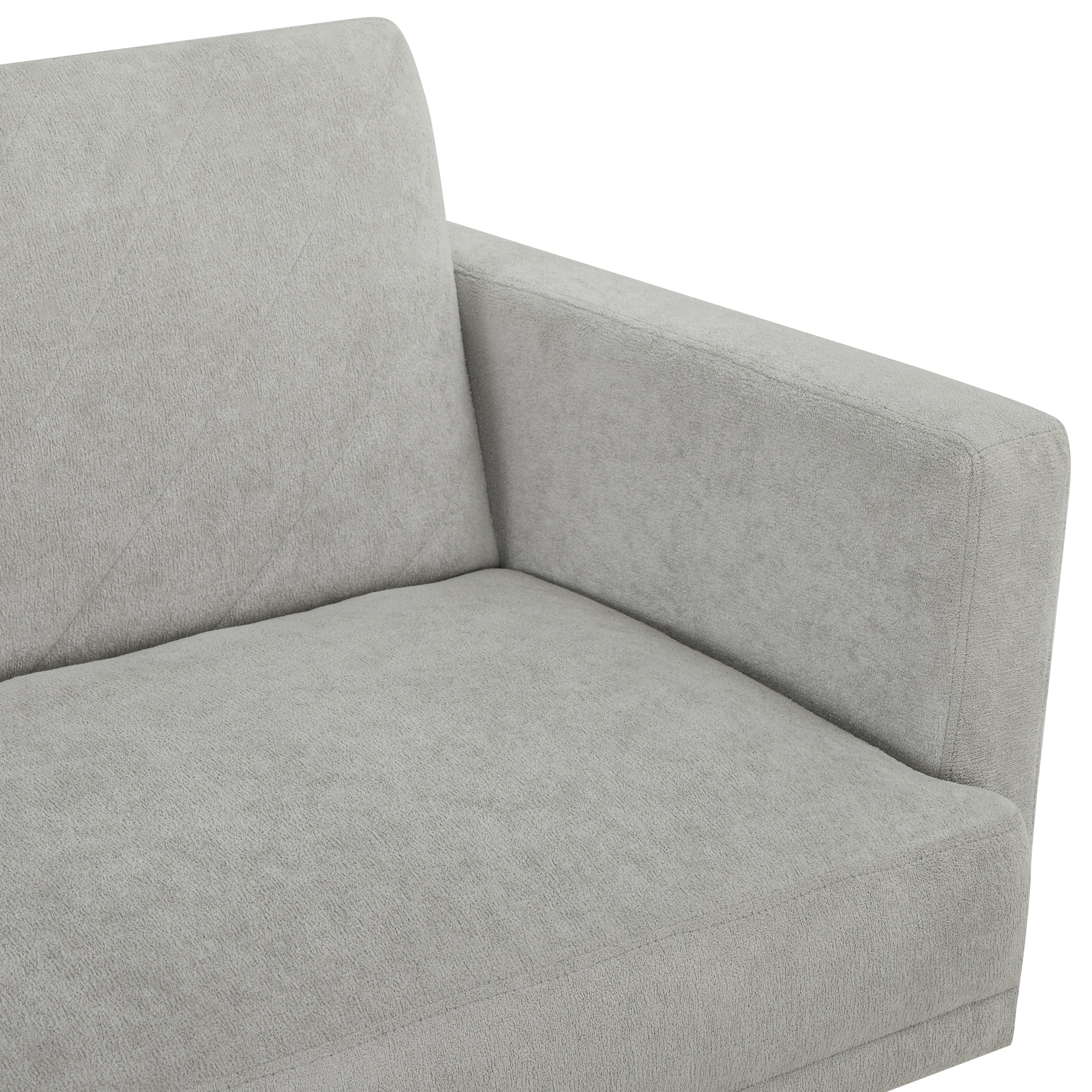 Futon Sofa Bed,Small Sofa,Sleeper Sofa,Mid Century Modern Futon Couch, Sofa Cama for Living Room,Gray