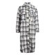 thumbnail image 5 of Puntoco moda mujer manga larga frente abierto ropa de abrigo suelta impresión blusa abrigo Tops bolsillos blusa liquidación Puntoco Puntoco-6634, 5 of 6