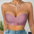 thumbnail image 2 of Lace Pajama Set Strapless Bras for Women Solid Color Daily Fashion Bra, 2 of 9