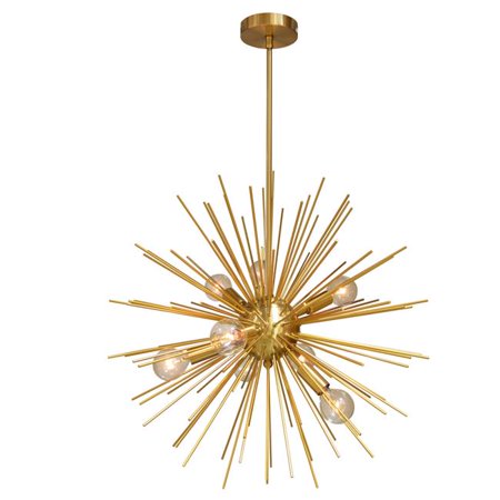 

8 Light Pendant Gold & Vintage Bronze Finish