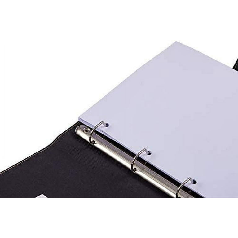 It's Academic Mini Executive Leather Portfolio Folder, 1 Ring Binder and  250-Sheet Capacity, Note Pads, and 5.5 x 8.5 Documents, 2 Pen Loops
