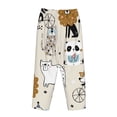 thumbnail image 5 of Haiem Hand Drawn Animals Women's Pajama Pants Ultra Lightweight Pjs Bottoms Sleepwear Bottom Pants With Pocket Drawstring-Small, 5 of 9