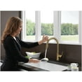 thumbnail image 3 of Delta Trinsic Single Handle Pull-Down Kitchen Faucet with Touch, Black Stainless, 3 of 7