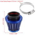 thumbnail image 4 of Unique Bargains 2pcs Universal 42mm Air Filter Cleaner Round Tapered Replacement for Motorcycle Car Blue, 4 of 7