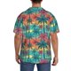 thumbnail image 3 of Balery Hawaii Palms Camisa Casual de Manga Corta con Botones para Hombre, Texturizada, Estilo Cubano, para Playa, Verano-XX-Large, 3 of 5