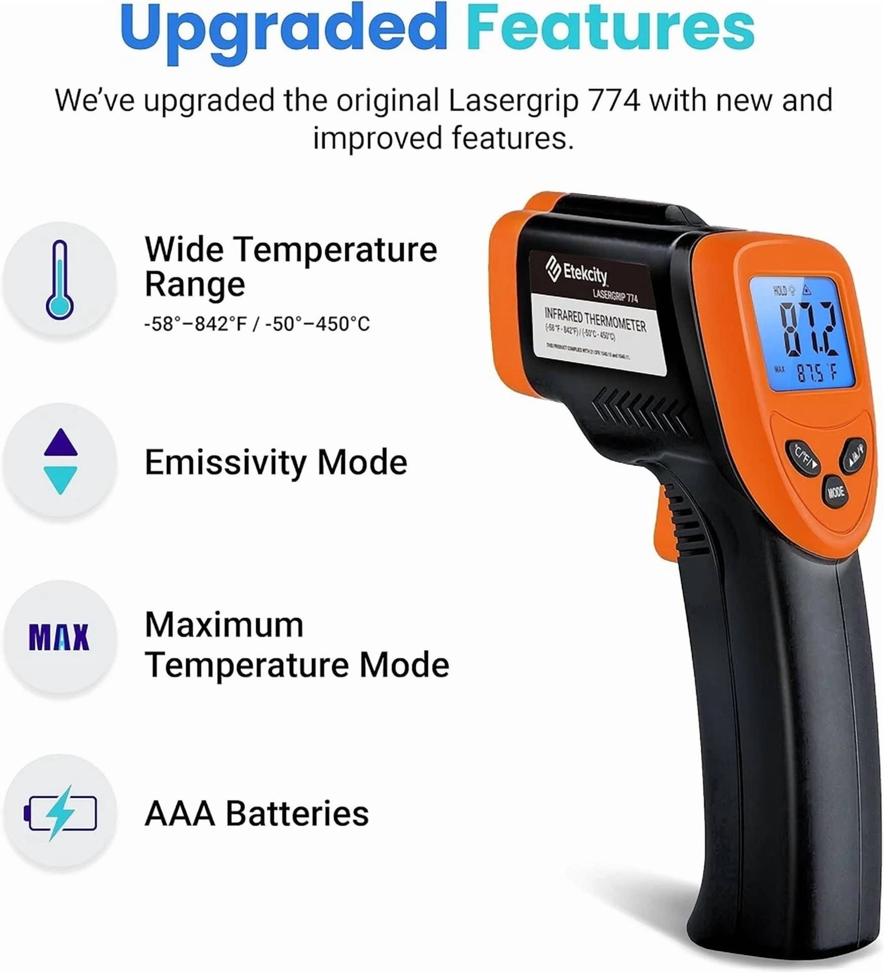 CIRCLE- Digital Infrared Thermometer Temperature Gun Laser Ir Cooking -58°F-842°F