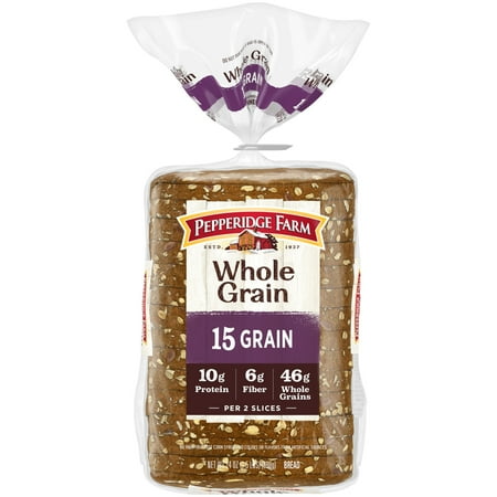 3x-Pepperidge Farm Whole Grain 15 Grain Bread 24 oz Loaf 3x-Pepperidge Farm Whole Grain 15 Grain Bread 24 oz Loaf