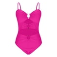 thumbnail image 6 of One Piece Swimsuit Women Spaghetti Strap High Cut Monokini Bathing Suit Swimwear, 6 of 8