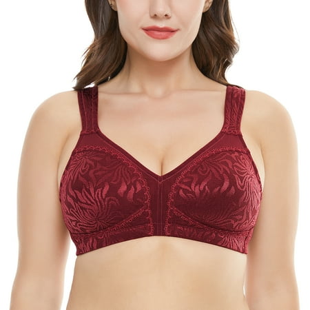 

Wingslove Women s Full Coverage Plus Size Non Padded Wireless Minimizer Bra