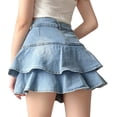 thumbnail image 1 of Guardurnaity corta de mezclilla Sexy cintura alta playa vacaciones viajes vacaciones ropa moda verano niñas adolescentes moda ropa Prendas para la parte inferior del cuerpo S, 1 of 6