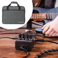 thumbnail image 1 of Efectos Bolsa de pedal bolso Pedalboard Bolsos de la cremallera con bolsillo de bolsillo Mango portátil Caja de transporte para de , 36x28.5x11.5cm, 1 of 10