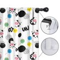 thumbnail image 4 of Blackout Kids Curtains,White Cow Lollipop Pattern Childrens Insulated Curtains Set Of 2,Bedroom Essentials,Toddler Room Decor 52x84in(132x213cm), 4 of 5