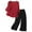 Red, variant on Breezora Women's Embroidered Linen Top and Wide Leg Pants Set Casual Comfortable Two Piece Outfit for Daily Wear L Size Red