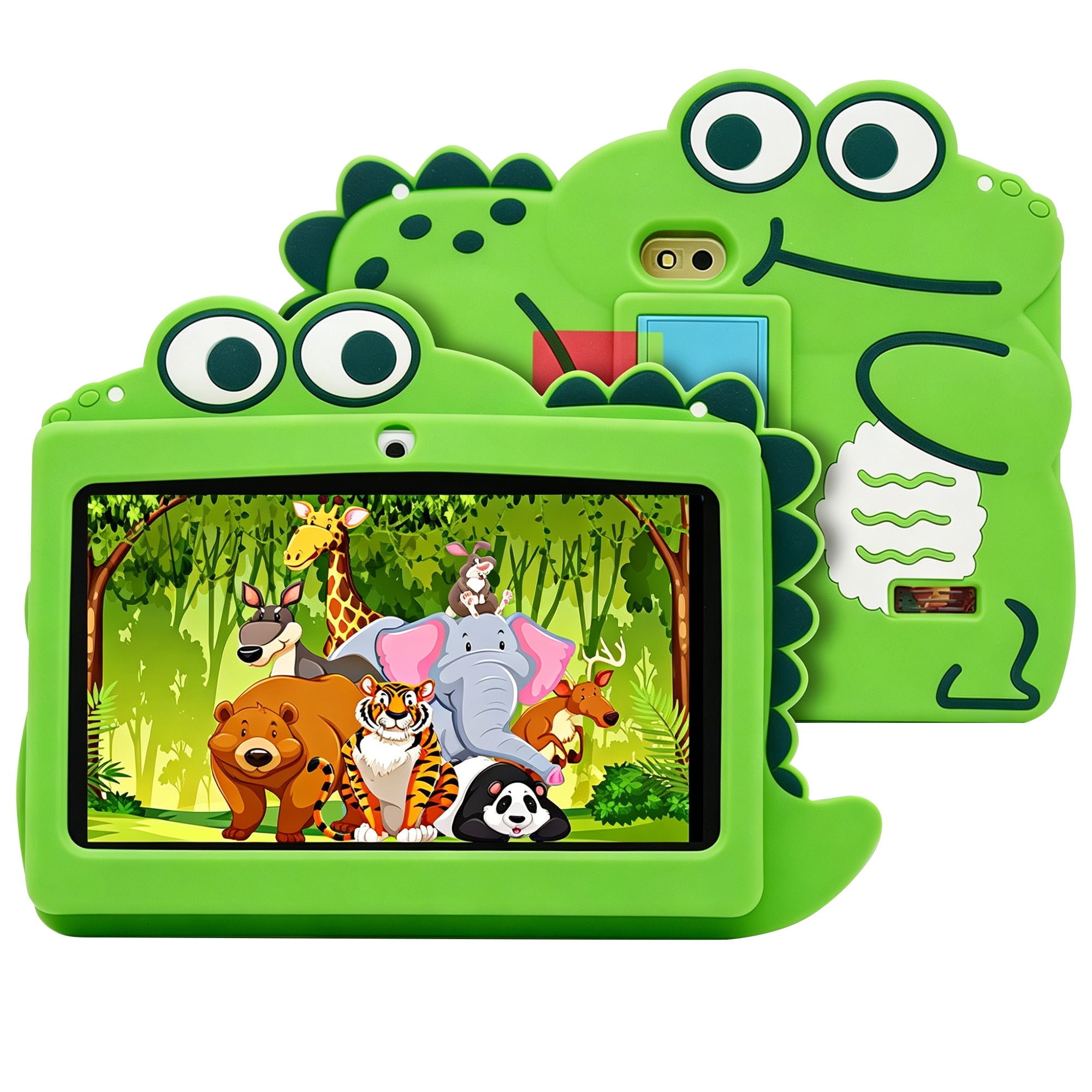 Kids Tablet, HDJ 7 inch Tablet for Children with Parent Control,32GB Android 13,WiFi,Bluetooth, Green