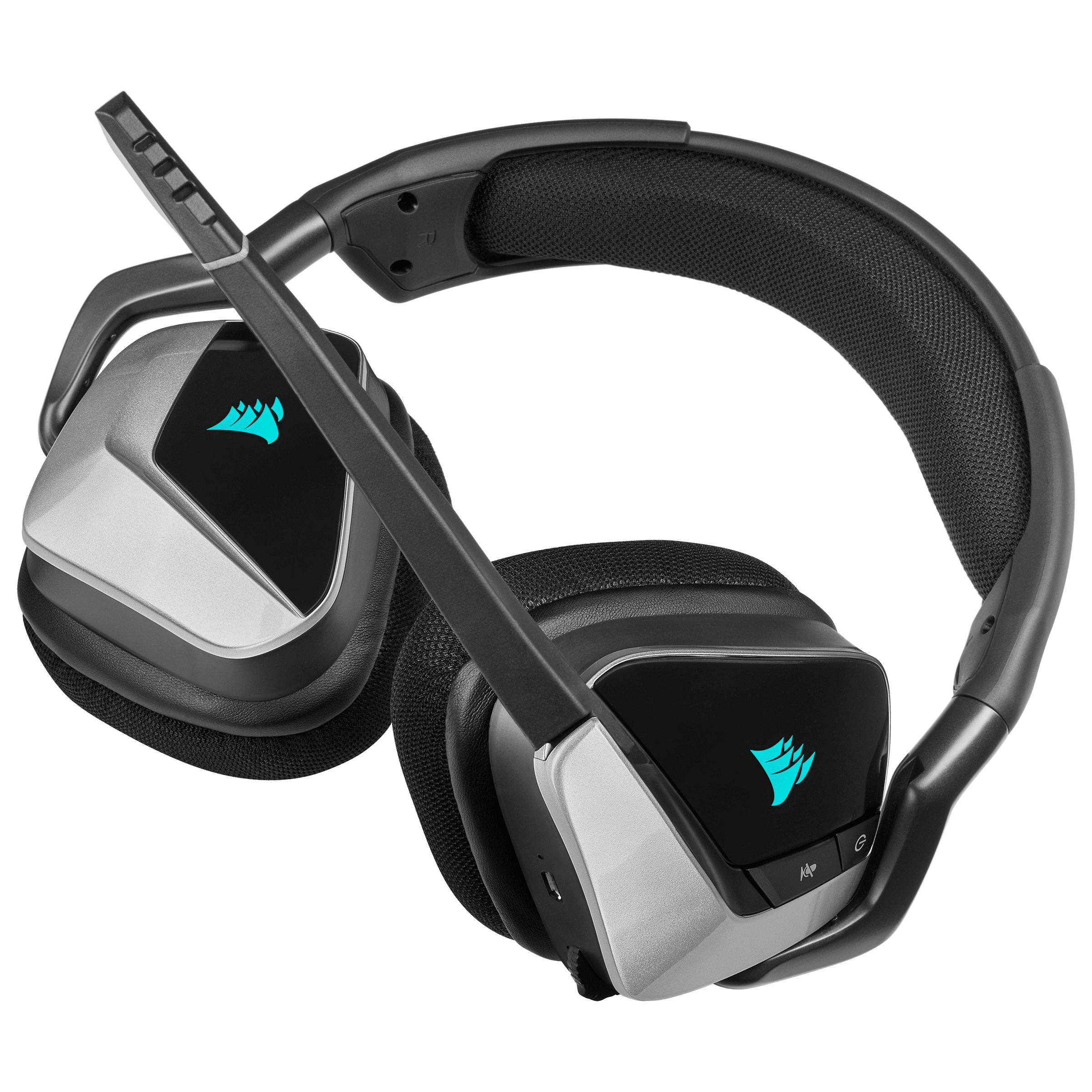 følelse Stræbe på Corsair Void RGB Elite Wireless, Silver Edition Gaming Headset - Walmart.com