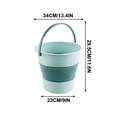 thumbnail image 3 of HOZADOIE Foldable Water Pail Home Essentials Folding Bucket, Car Wash, Telescopic Portable Foot Bucket, 3 of 5
